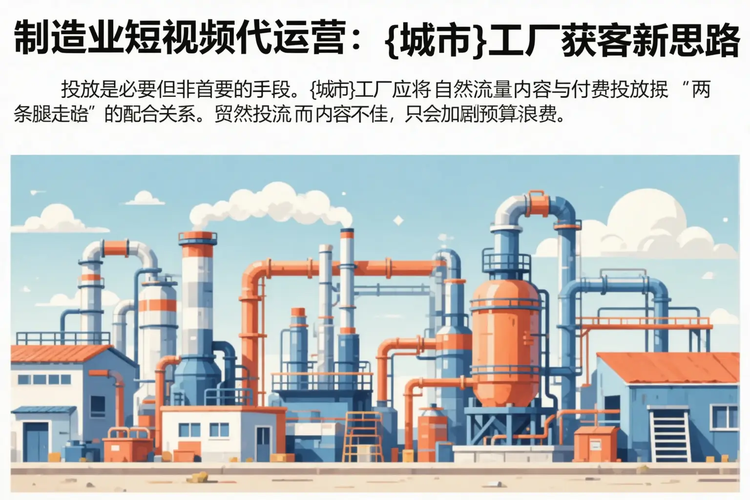 制造业短视频代运营：红桥工厂获客新思路